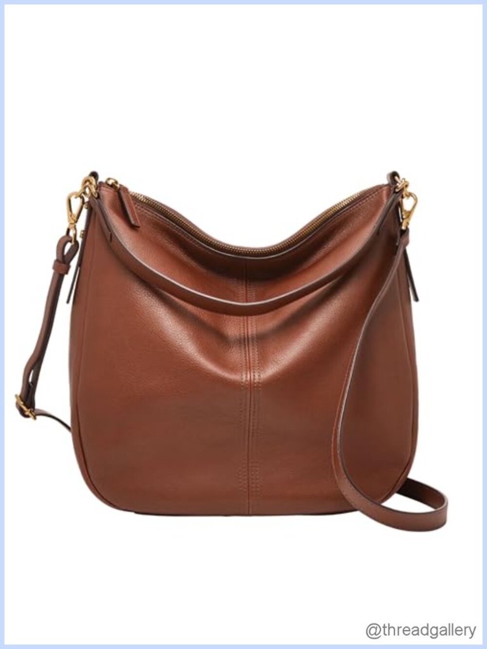 LiteHide Leather Hobo Bag Women's Adjustable Crossbody Shoulder Purse